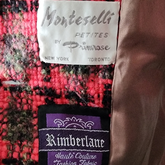EUC Vintage Monteselli Tweed Coat (M) - Picture 4 of 8